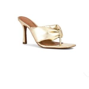 Raye brinn heelin metallic gold Heel Sandals 7